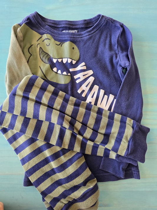 Old Navy Blue and Green Kids Pajama Set